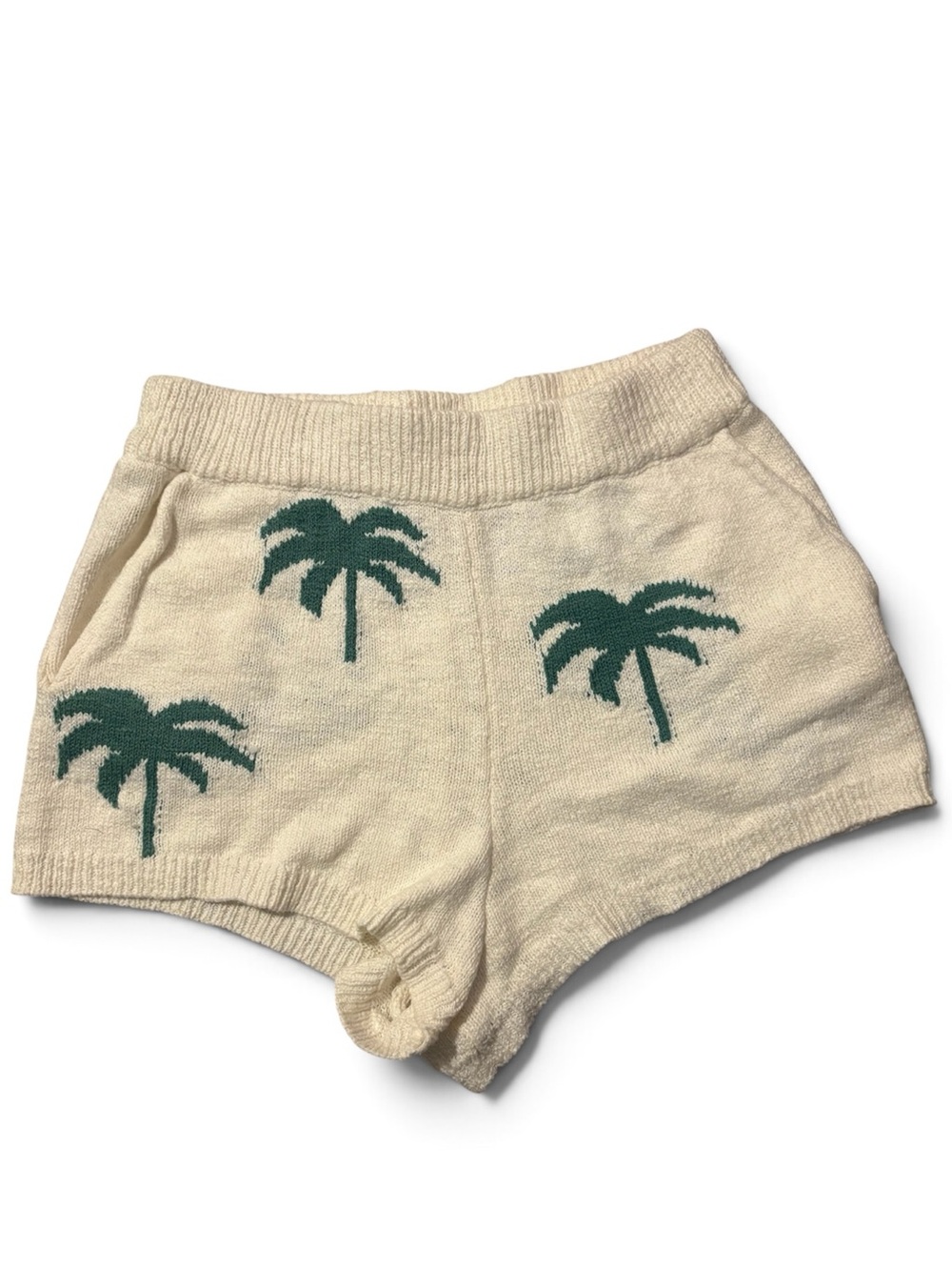 SHOW ME YOUR MUMU Boardwalk Shorts in Palm Tree Knit Size Small